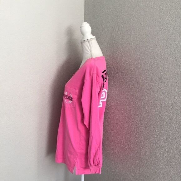 Pink by Victoria’s Secret long sleeve V-neck shirt - Picture 3 of 11